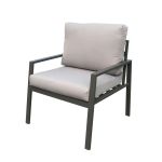 LUCIUS - salotto da giardino in alluminio e poliestere