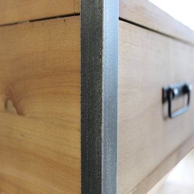 NEPO - libreria in legno e acciaio