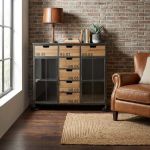 DANI - madia industrial in acciaio e legno