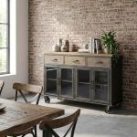 CALY - madia industrial in acciaio e legno