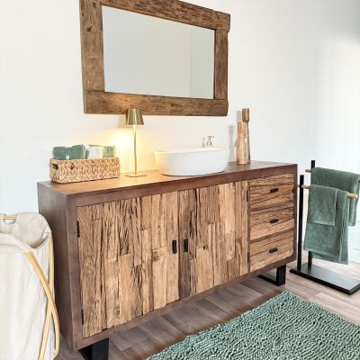 CLEET - specchio con cornice in legno