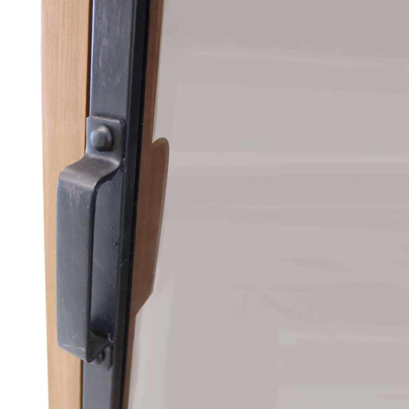 JAMES - vetrina in legno e acciaio