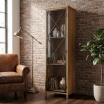 JAMES - vetrina in legno e acciaio