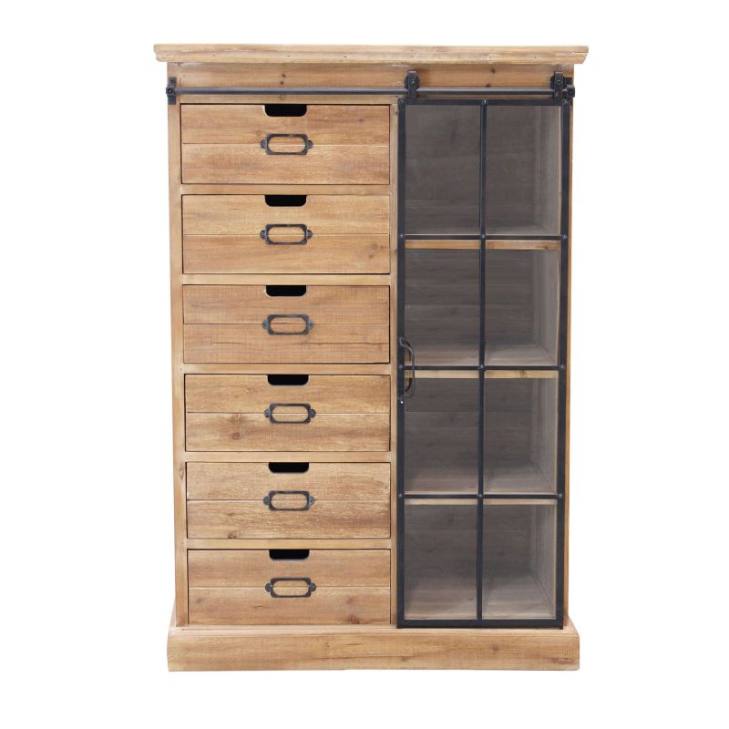 STEVE - cassettiera con anta scorrevole