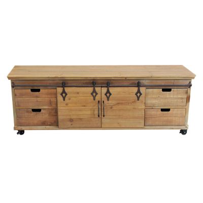 TULU - porta tv in legnoe acciaio