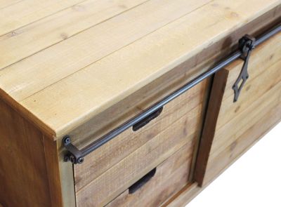 TULU - porta tv in legnoe acciaio