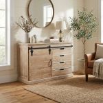 COLU - madia in legno e acciaio