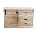 COLU - madia in legno e acciaio