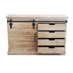 COLU - madia in legno e acciaio