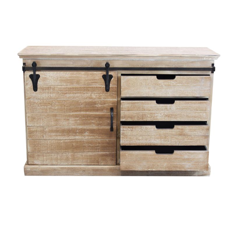 COLU - madia in legno e acciaio