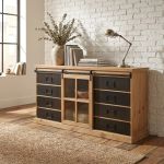 CALIN - madia industrial in acciaio e legno