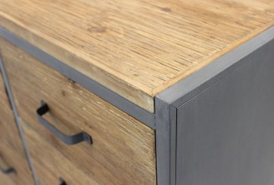 DAMI - cassettiera in legno e acciaio