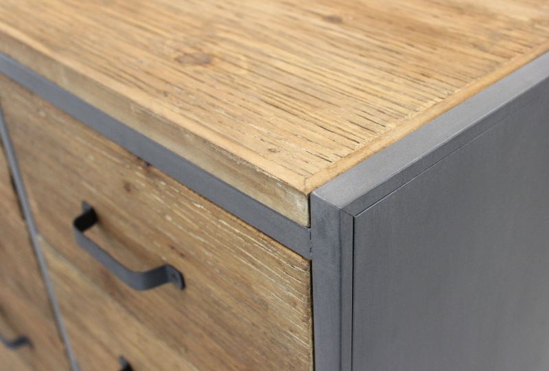 DAMI - cassettiera in legno e acciaio