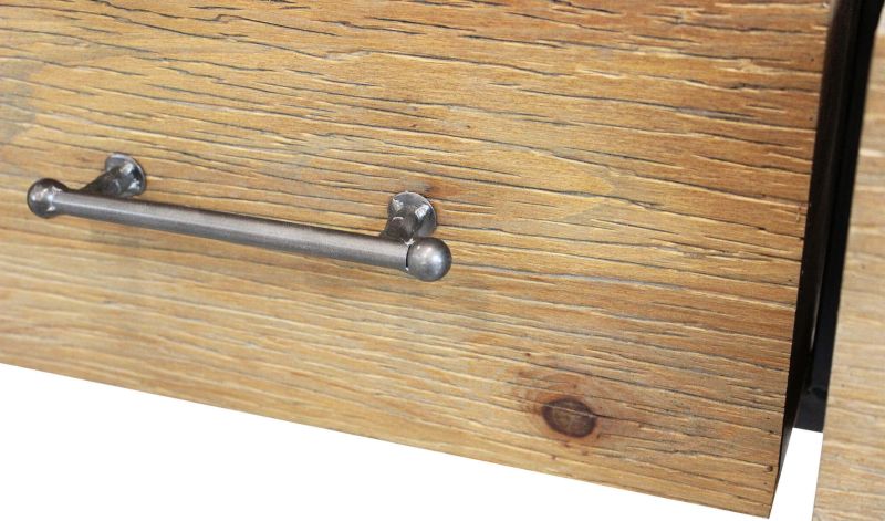 NELLO - libreria in legno e acciaio