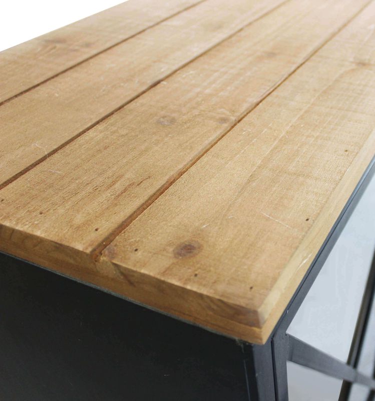 DENNIS - madia in legno e acciaio