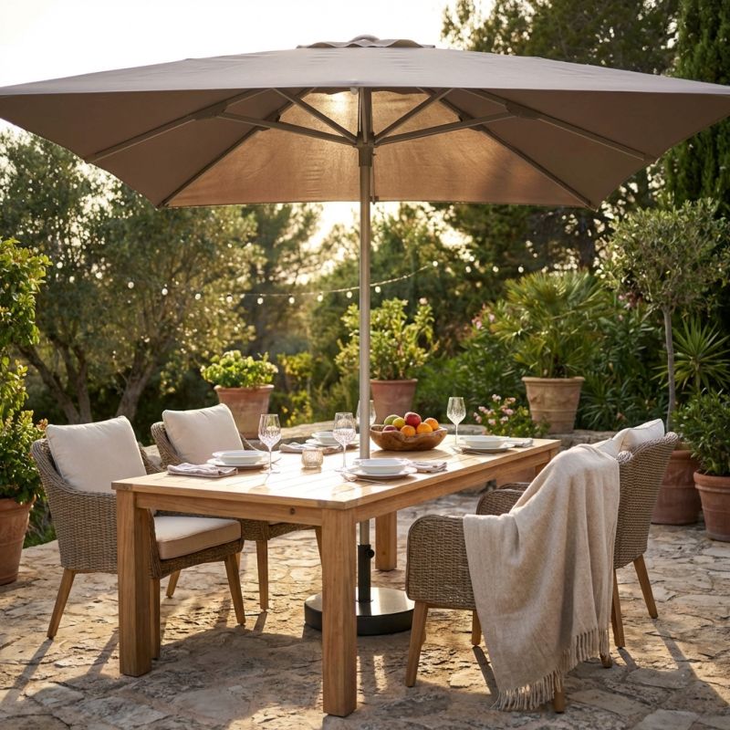 NICOLAUS - ombrellone in alluminio 3 x 3 m