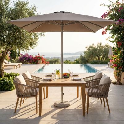 NICOLAUS - ombrellone in alluminio 3 x 4 m