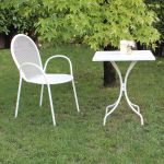 MARIS - poltrona da giardino impilabile in ferro