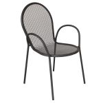 MARIS - poltrona da giardino impilabile in ferro