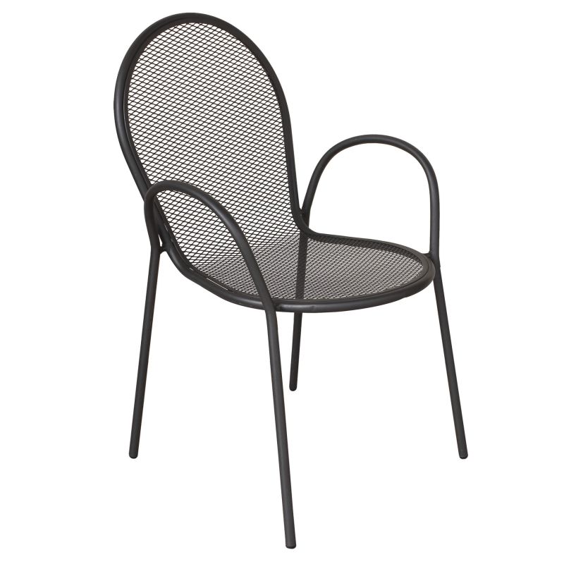 MARIS - poltrona da giardino impilabile in ferro