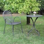 MARIS - poltrona da giardino impilabile in ferro