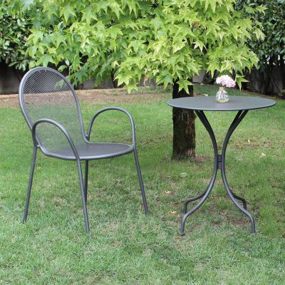 MARIS - poltrona da giardino impilabile in ferro