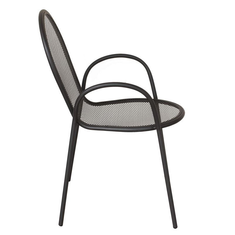 MARIS - poltrona da giardino impilabile in ferro