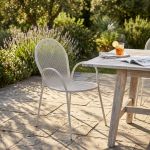 MARIS - poltrona da giardino impilabile in ferro