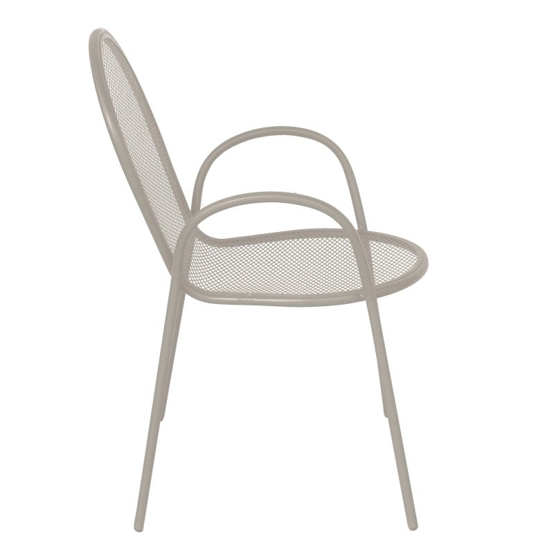 MARIS - poltrona da giardino impilabile in ferro