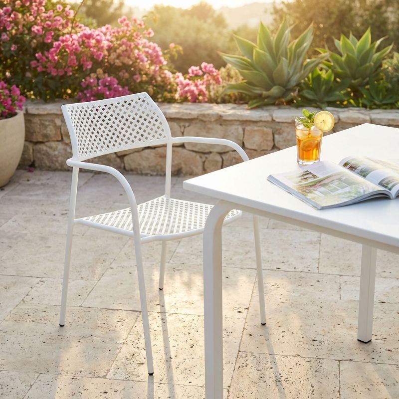 AVIIM - poltrona da giardino impilabile in ferro