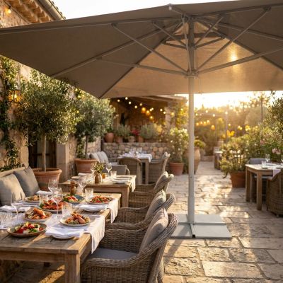 ALABARDA - ombrellone da giardino palo centrale