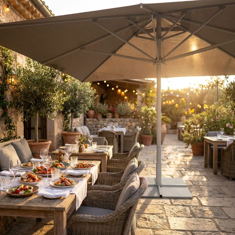 ALABARDA - ombrellone da giardino palo centrale