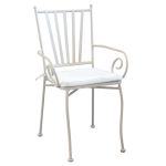 VENTUS - poltrona da giardino in acciaio completa di cuscino