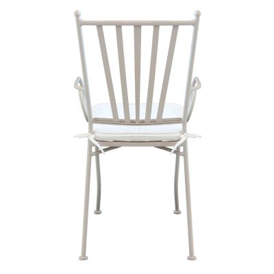 VENTUS - poltrona da giardino in acciaio completa di cuscino