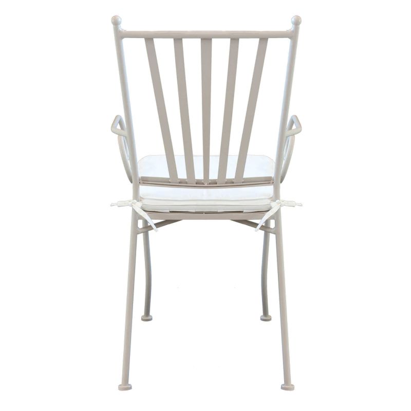 VENTUS - poltrona da giardino in acciaio completa di cuscino