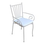 VENTUS - poltrona da giardino in acciaio completa di cuscino