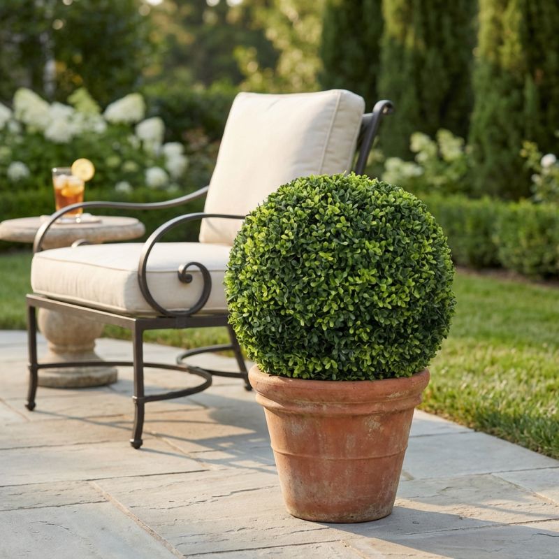 Sfera di bosso artificiale