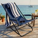 sdraio mare prendisole basculante pieghevole in alluminio cm 66 x 55 x 74 h