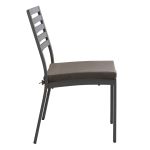 DEXTER - set tavolo in alluminio cm 160/240 x 90 x 75 h con 4 sedie Dexter