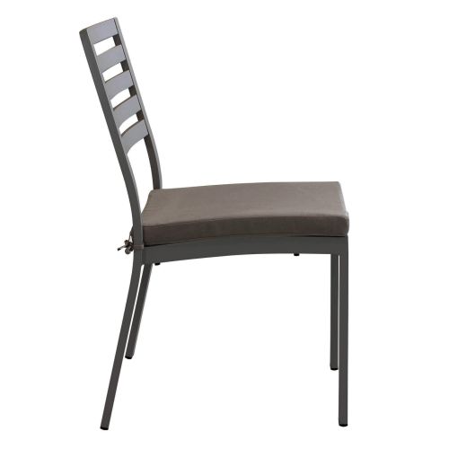 DEXTER - set tavolo in alluminio cm 160/240 x 90 x 75 h con 4 sedie Dexter