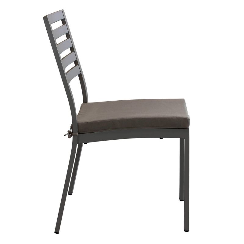 DEXTER - set tavolo in alluminio cm 160/240 x 90 x 75 h con 4 sedie Dexter