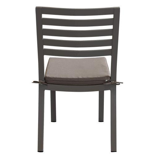 DEXTER - set tavolo in alluminio cm 160/240 x 90 x 75 h con 4 sedie Dexter