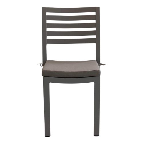 DEXTER - set tavolo in alluminio cm 160/240 x 90 x 75 h con 4 sedie Dexter