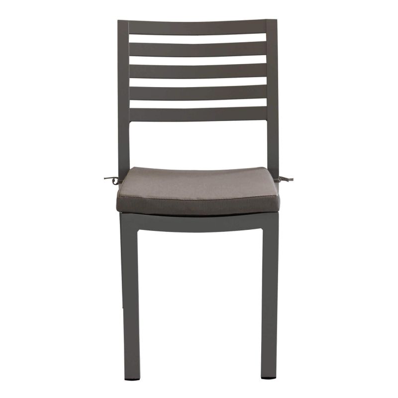 DEXTER - set tavolo in alluminio cm 160/240 x 90 x 75 h con 4 sedie Dexter