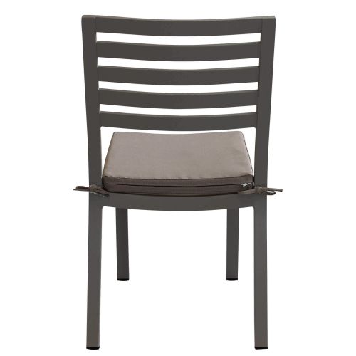 DEXTER - set tavolo in alluminio cm 160/240 x 90 x 75 h con 6 sedie Dexter