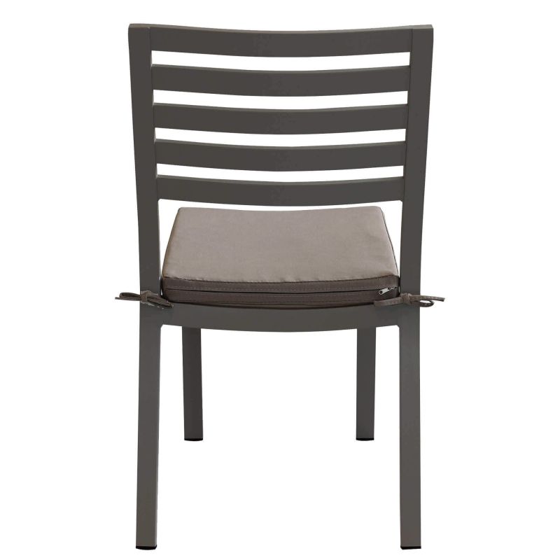 DEXTER - set tavolo in alluminio cm 160/240 x 90 x 75 h con 6 sedie Dexter