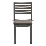 DEXTER - set tavolo in alluminio cm 160/240 x 90 x 75 h con 6 sedie Dexter