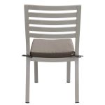 DEXTER - set tavolo in alluminio cm 160/240 x 90 x 75 h con 4 sedie Dexter