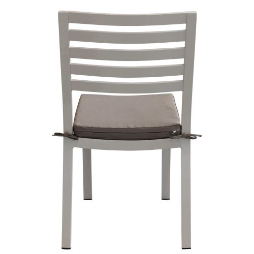 DEXTER - set tavolo in alluminio cm 160/240 x 90 x 75 h con 4 sedie Dexter