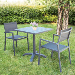 AULUS - poltrona da giardino in alluminio e textilene impilabile